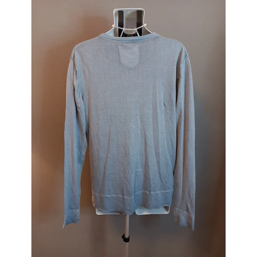 Mens Replay Original Blue Jeans Cotton Sweater XL‎ V-neck